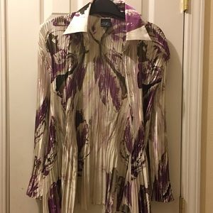 Magic Scarf Mini Pleats Blouse